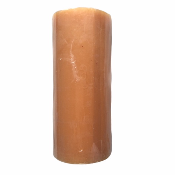 Smith & Hawken Beeswax Pillar Candle Orange - Picture 3 of 4